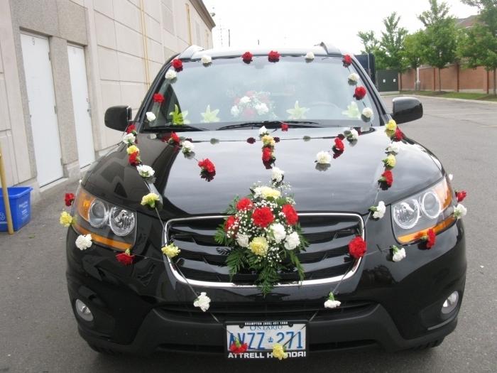 dekoracja samochodu na wesele własnymi rękami